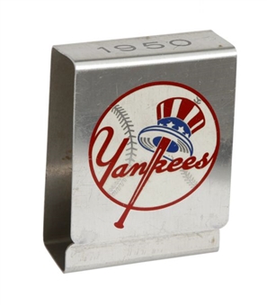 1950 New York Yankees Metal Cigaratte Pack Holder 